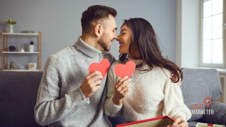 Image of couple on couch for valentines day