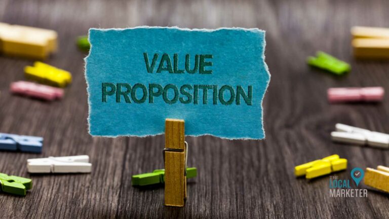 sign that says value proposition